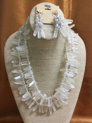 “RAW” Clear Quartz, Necklace Handmade