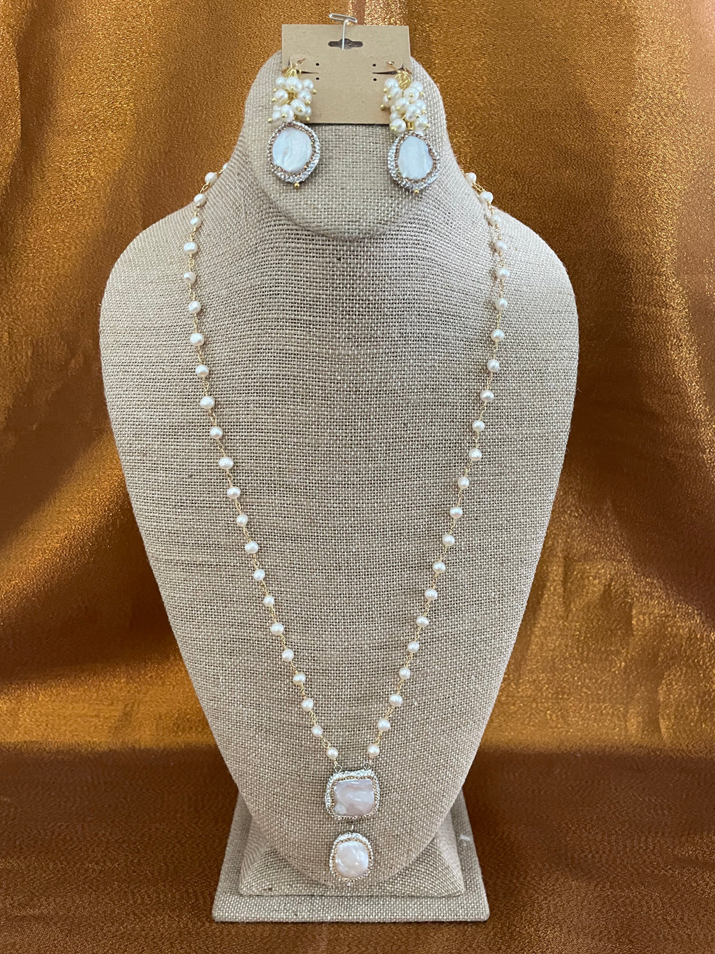 White Pearls, Single Strands Handmade Necklace